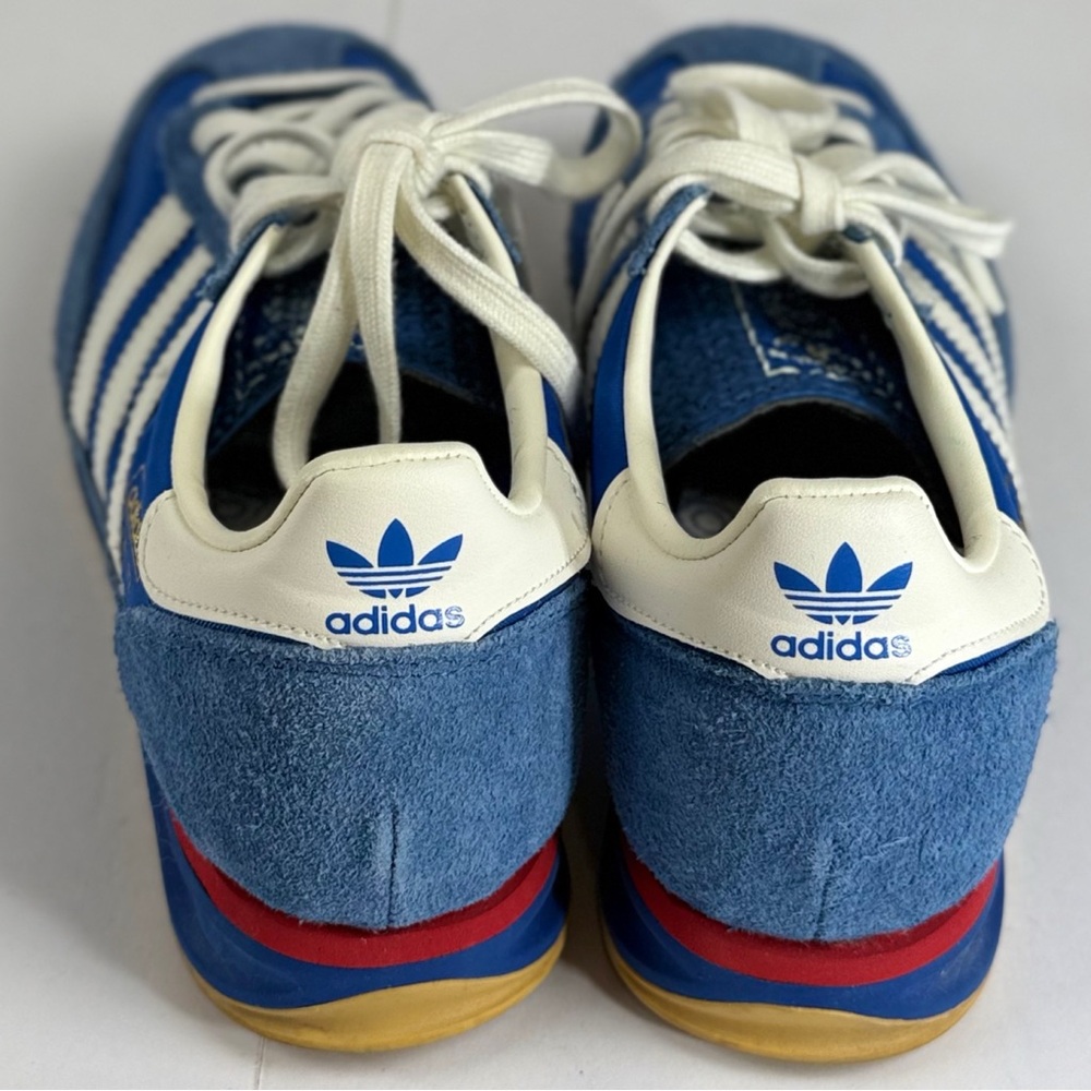 Adiddas Men’s Unisex SL 72 RS Sneaker Blue/White/Better Scarlet, size 7 US - Picture 6 of 15
